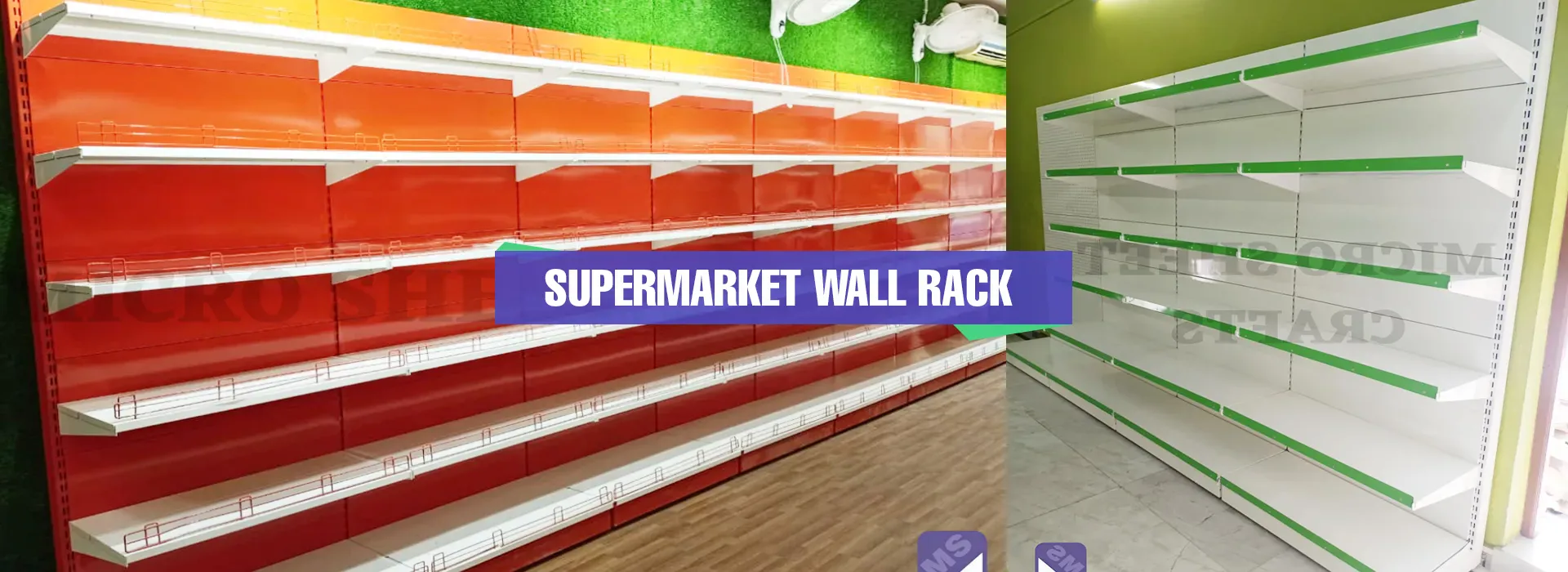 Supermarket Wall Rack In Surat